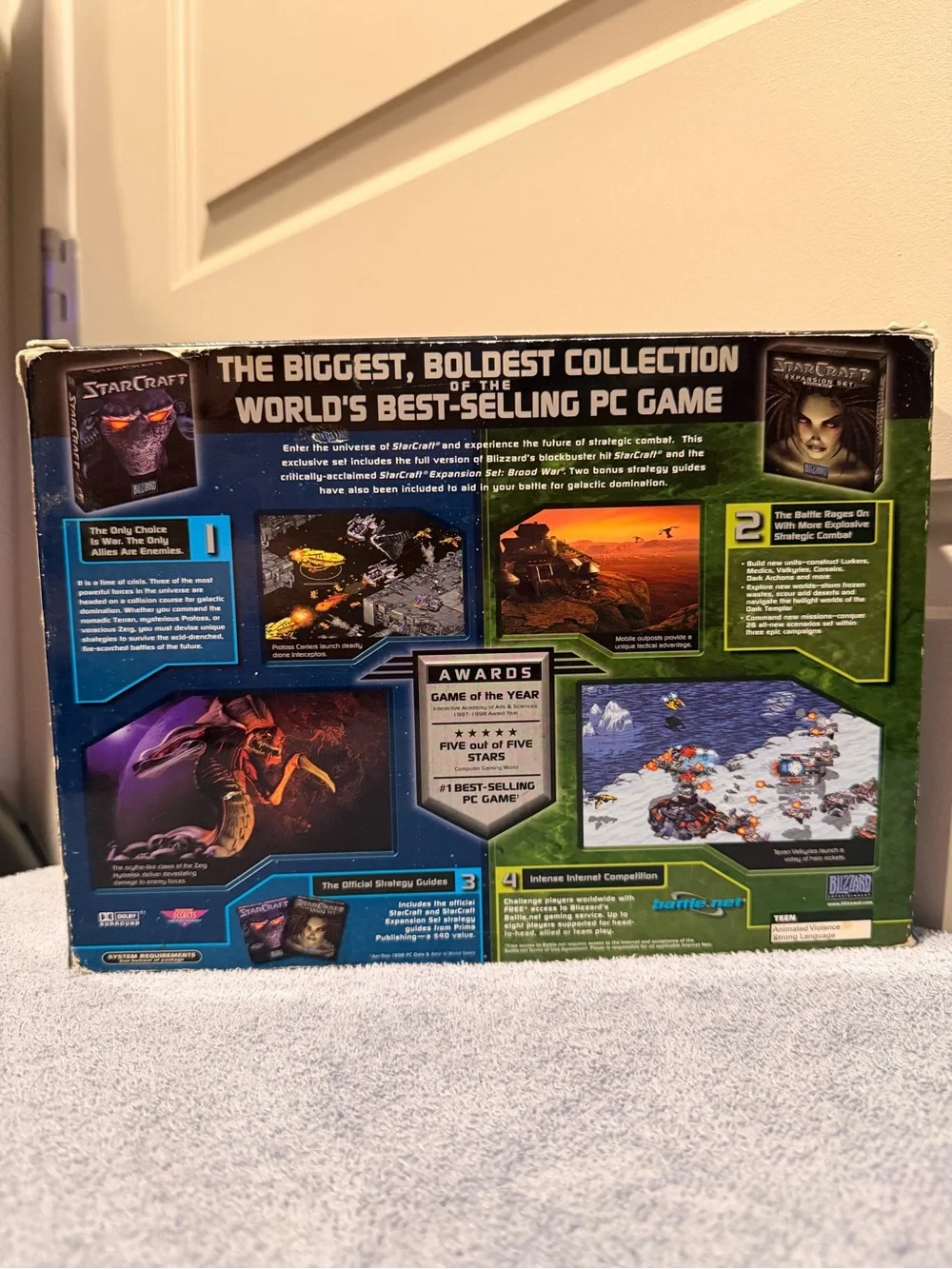 StarCraft Battle Chest Game Box - Purple & Black Artwork